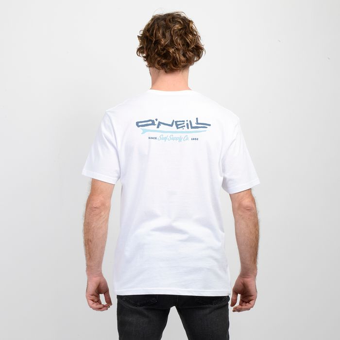 POLERA MANGA CORTA SURFBOARD BLANCO