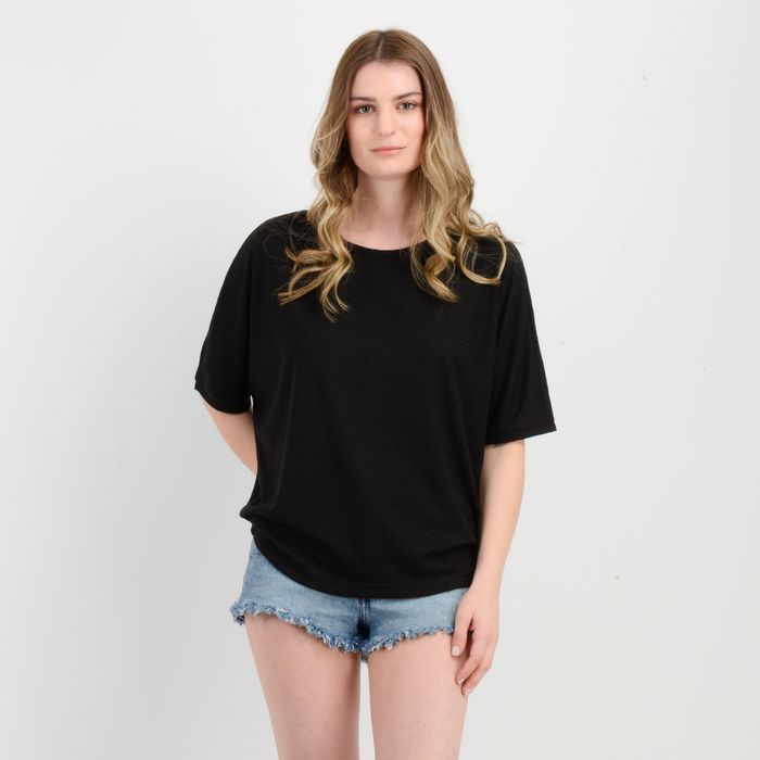POLERA MANGA CORTA LINDY NEGRO