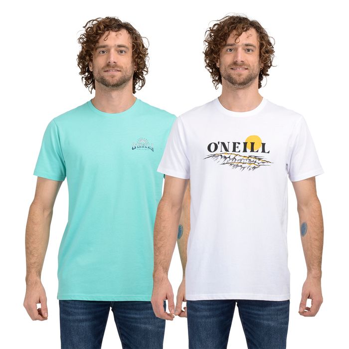 PACK 2 POLERAS OAKLAN AZUL - BLANCO