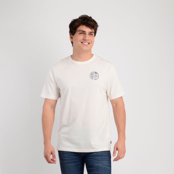 POLERA MANGA CORTA ARTIFACT BEIGE CLARO