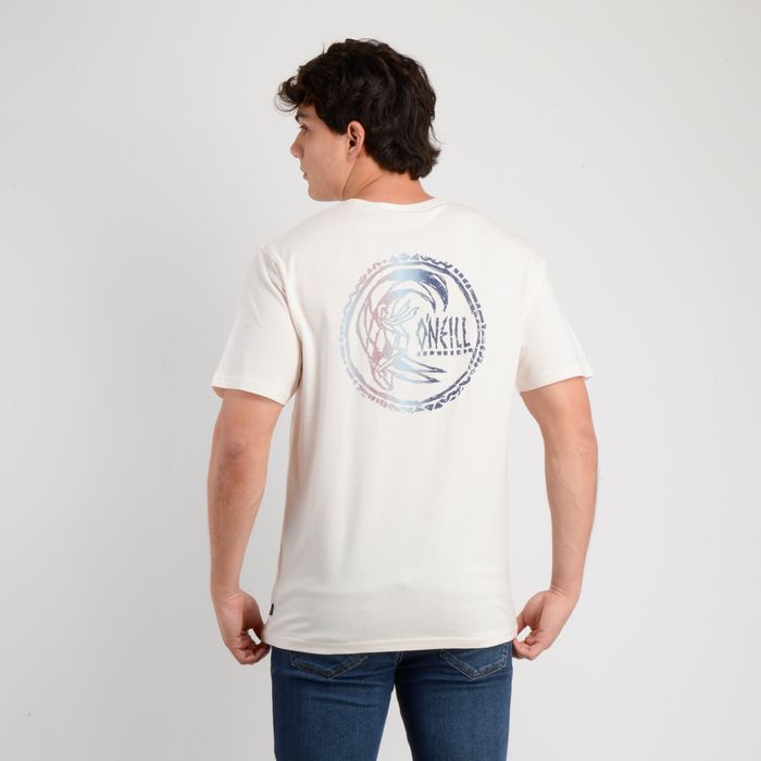 POLERA MANGA CORTA ARTIFACT BEIGE CLARO