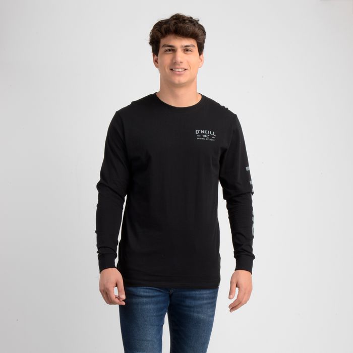 POLERA MANGA LARGA FIFTY TWO CLIFF  NEGRO