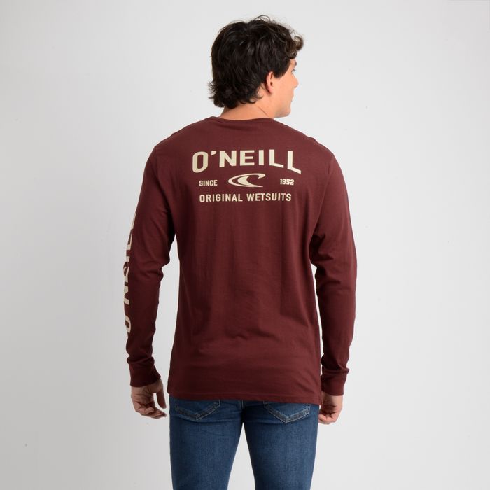 POLERA MANGA LARGA FIFTY TWO CLIFF ROJO OSCURO