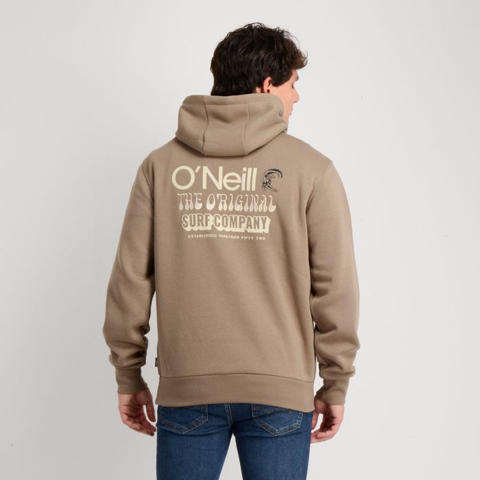 POLERON HOODIE OG  VERBAGE  BEIGE