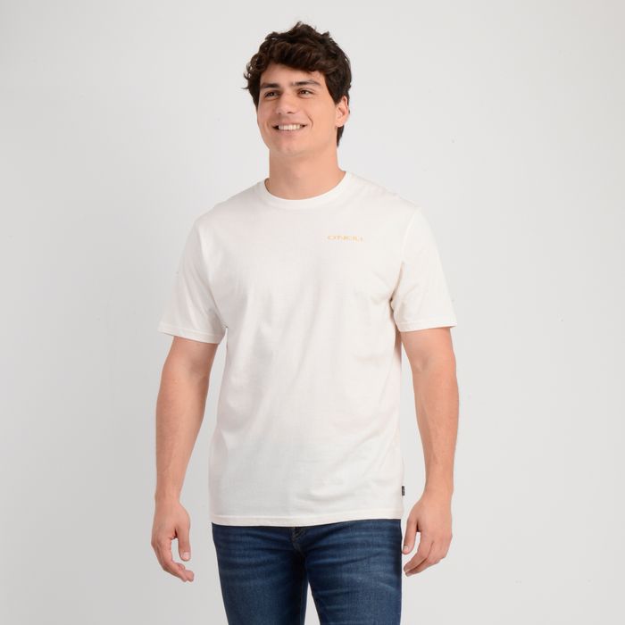 POLERA MANGA CORTA GLASSY DAYS BEIGE CLARO