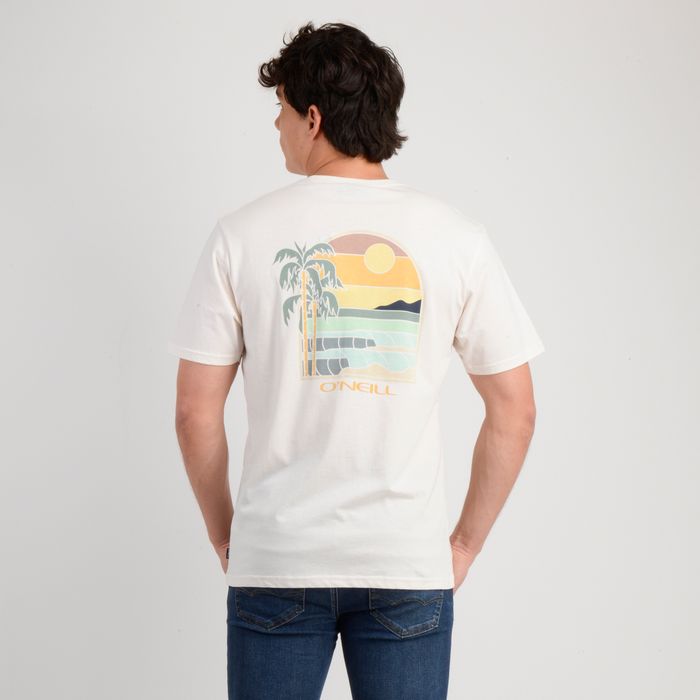 POLERA MANGA CORTA GLASSY DAYS BEIGE CLARO