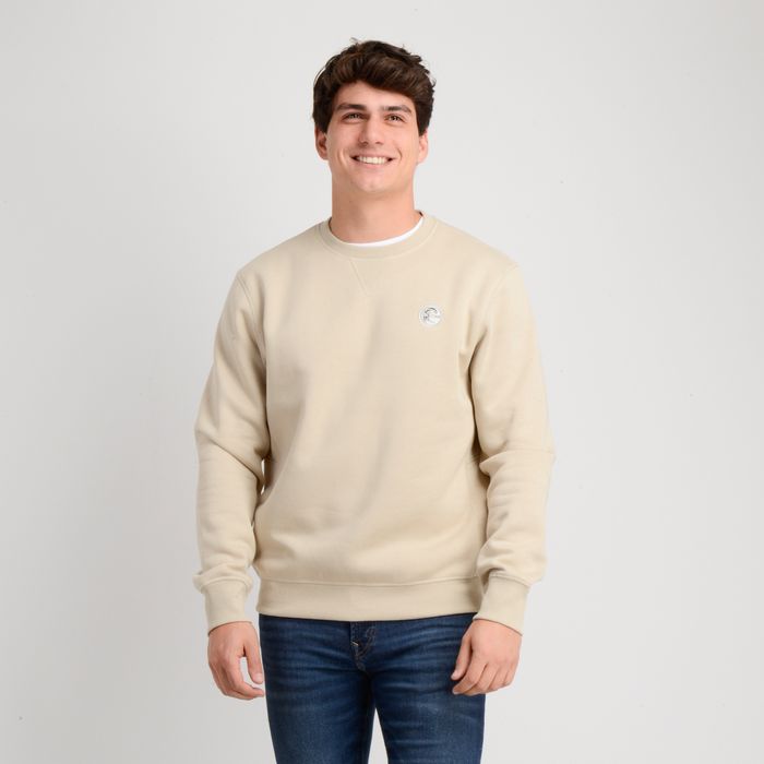 POLERON CUELLO REDONDO ORIGINALS CREW BEIGE
