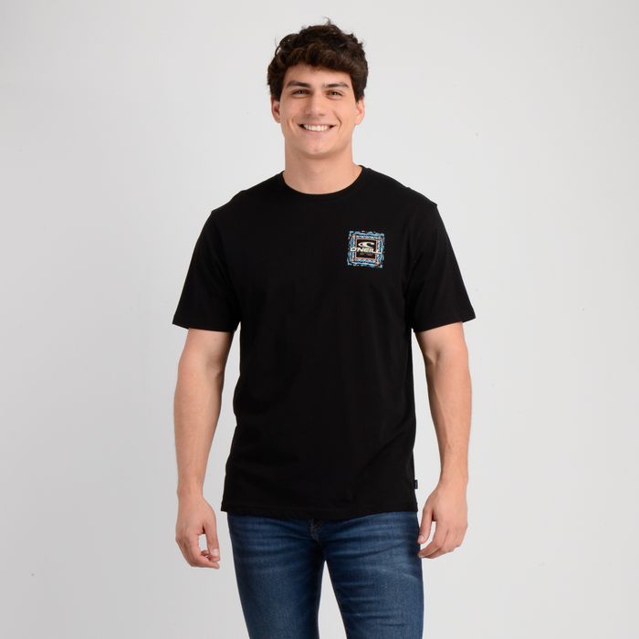 POLERA MANGA CORTA PATTERNS NEGRO
