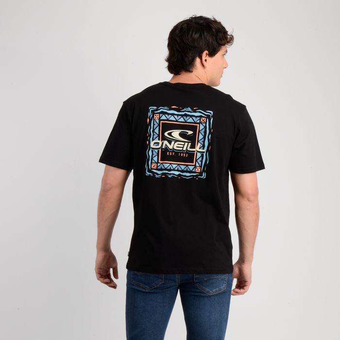 POLERA MANGA CORTA PATTERNS NEGRO