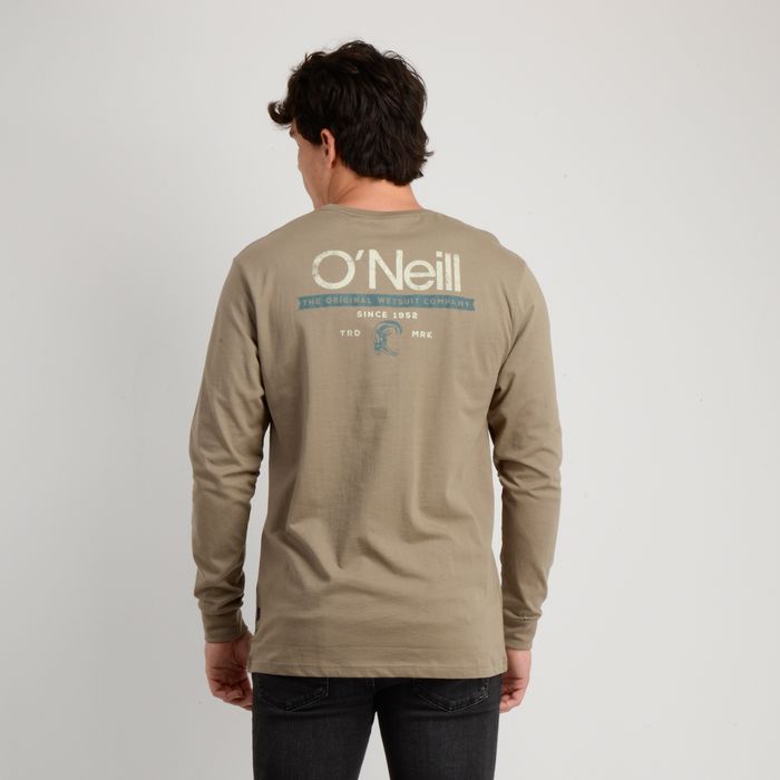 POLERA MANGA LARGA OG WORDMARK BEIGE