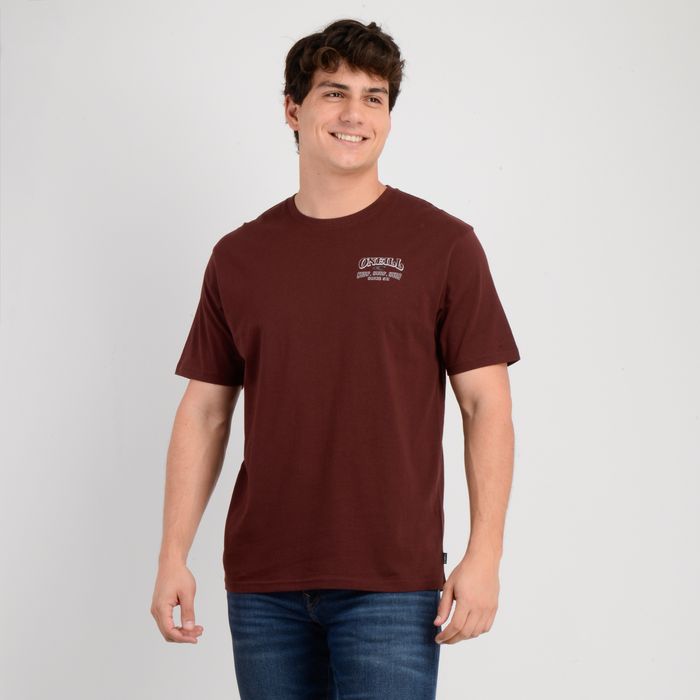 POLERA MANGA CORTA DAILY DRIVER ROJO OSCURO