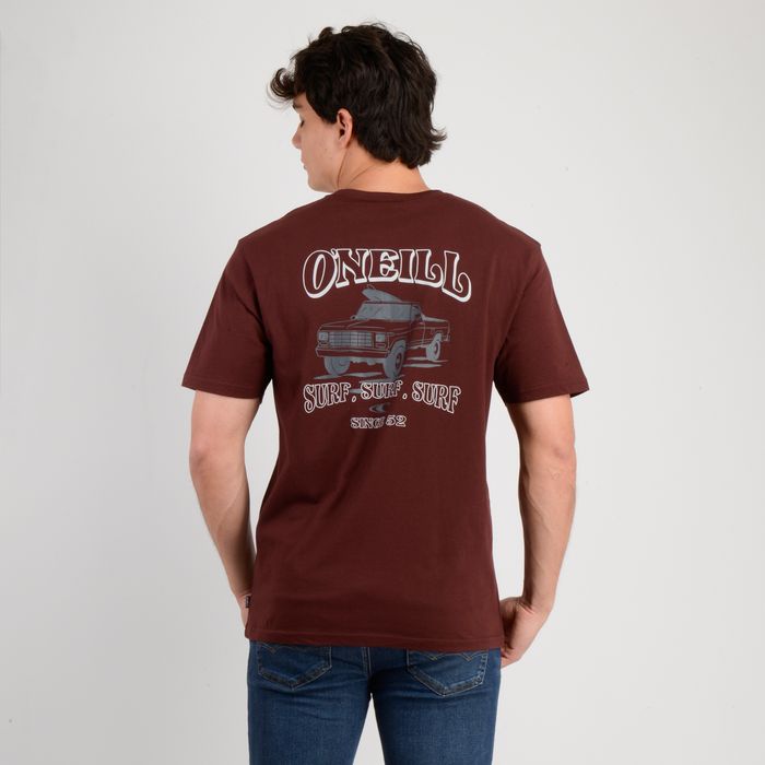 POLERA MANGA CORTA DAILY DRIVER ROJO OSCURO