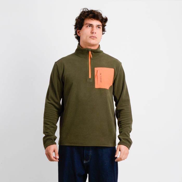 POLERON POLAR HALF RAISE II VERDE OSCURO