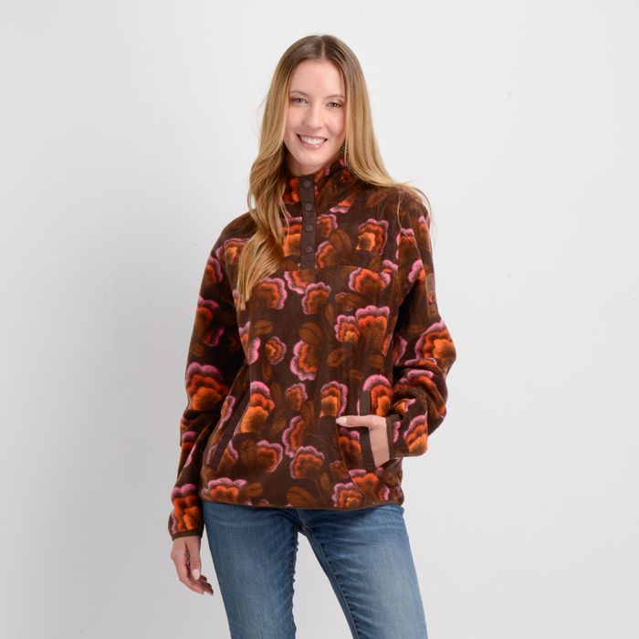 POLERON POLAR HOODIE OG FLOWERS ROSADO