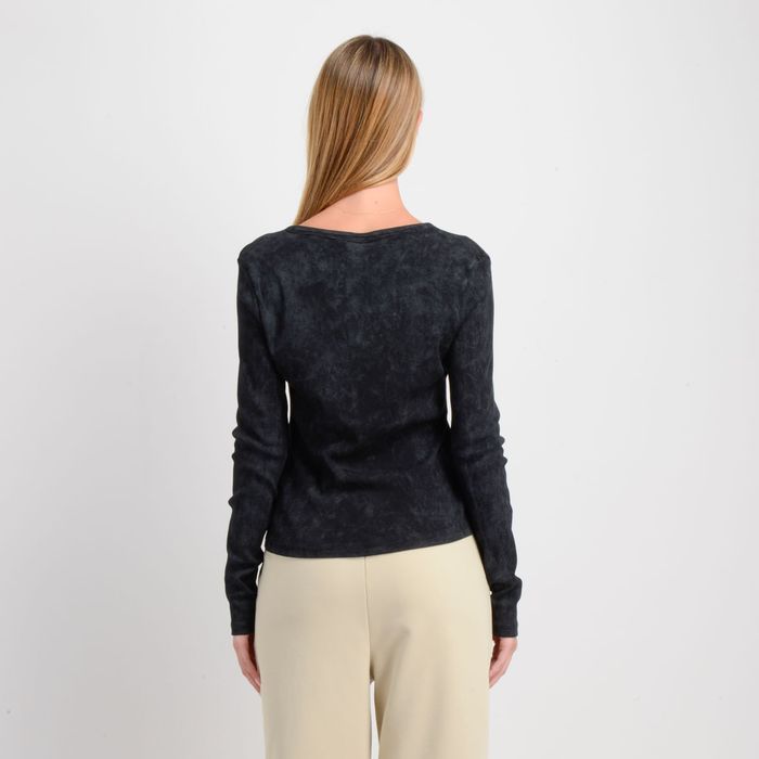 POLERA MANGA LARGA KEELY NEGRO