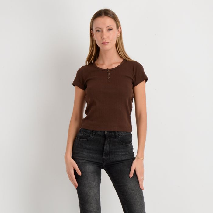 POLERA MANGA CORTA JOEY III CAFE