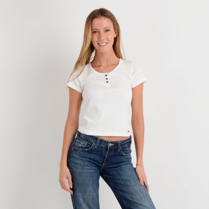 POLERA MANGA CORTA JOEY III BEIGE CLARO