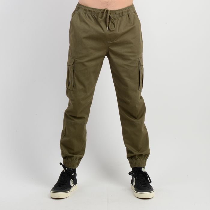 PANTALON DRIFT CARGO VERDE OSCURO