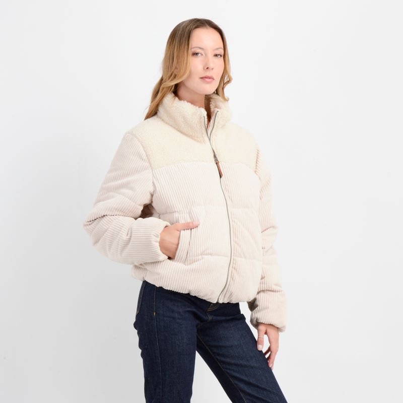 CHAQUETA COTELON OG COLETTE BEIGE CLARO - O'Neill Chile