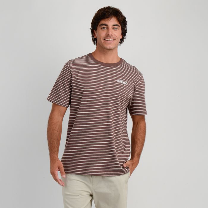 POLERA MANGA CORTA BROCKTON II CAFÉ OSCURO