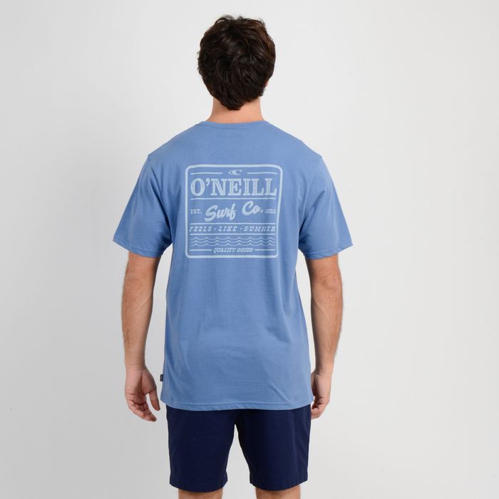 POLERA MANGA CORTA BLOCK  AZUL