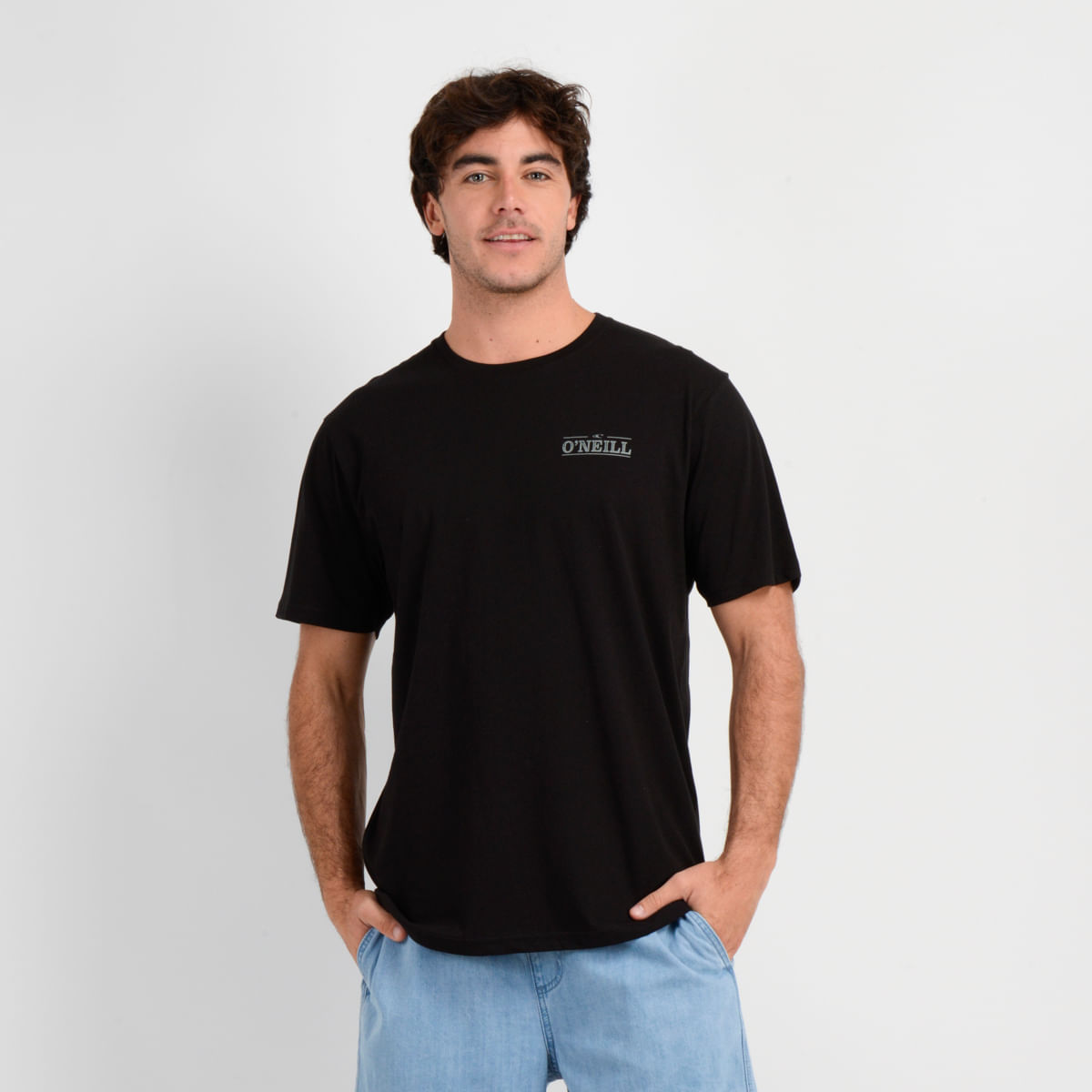 POLERA MANGA CORTA BLOCK  NEGRO