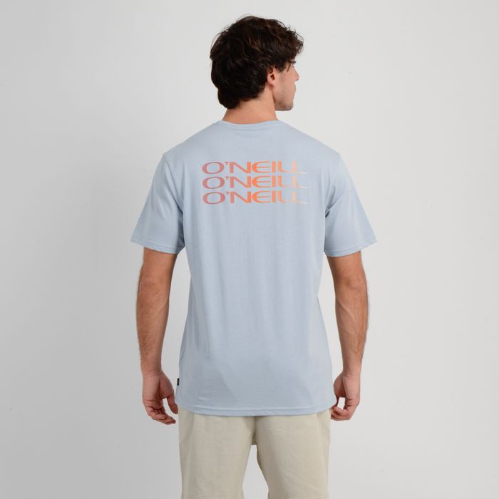 POLERA MANGA CORTA TRIPLE STACK  AZUL CLARO