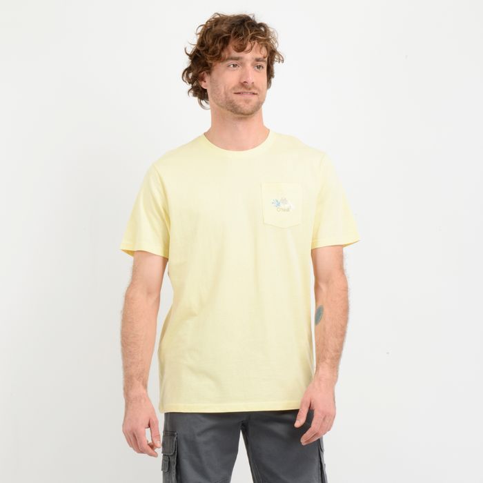 POLERA MANGA CORTA OG FLOWER  AMARILLO