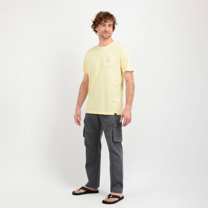 POLERA MANGA CORTA OG FLOWER  AMARILLO