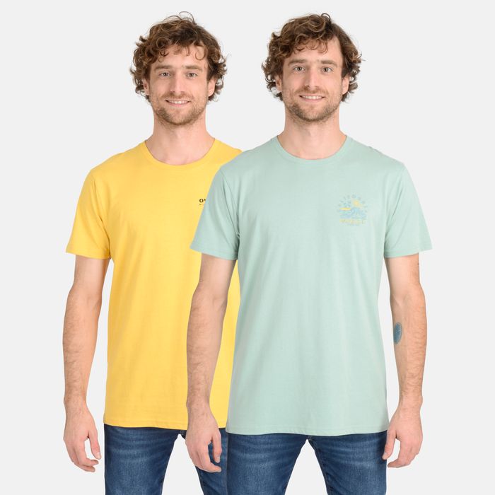 PACK 2 POLERAS CHICAMA BEACH AMARILLO