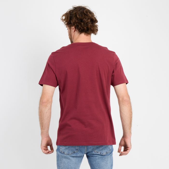 POLERA MANGA CORTA CALI ROJO OSCURO